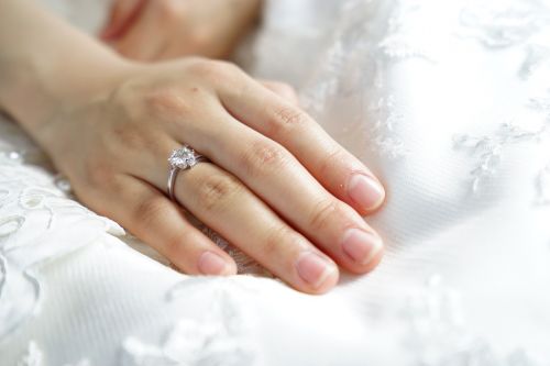 ring bride hand