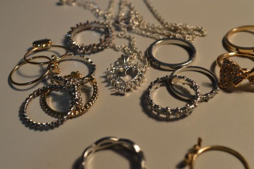 rings necklace heart