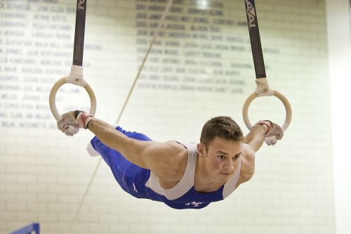 rings athlete gymnastics