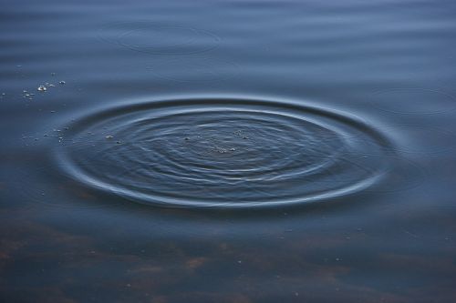 ripples bubbles water