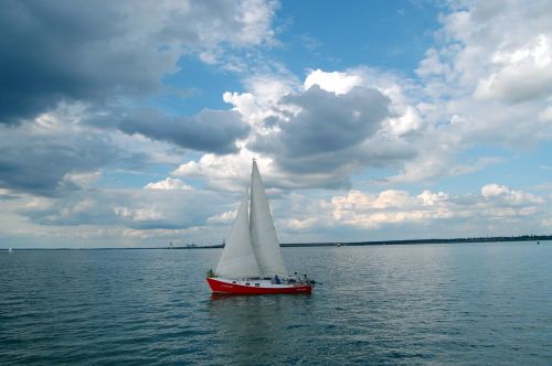 sailboat river summer