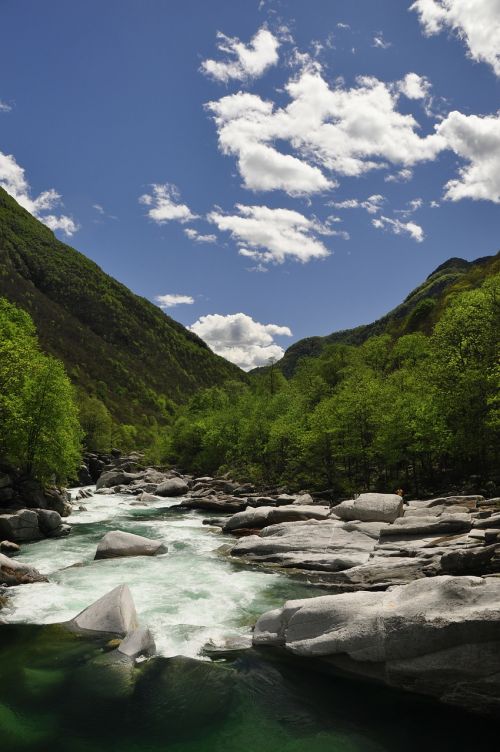 river mountains alpine