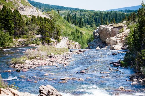 river montana glacier national park