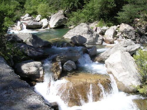 river mountain stream france