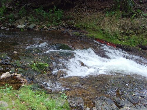 river waterfall stones