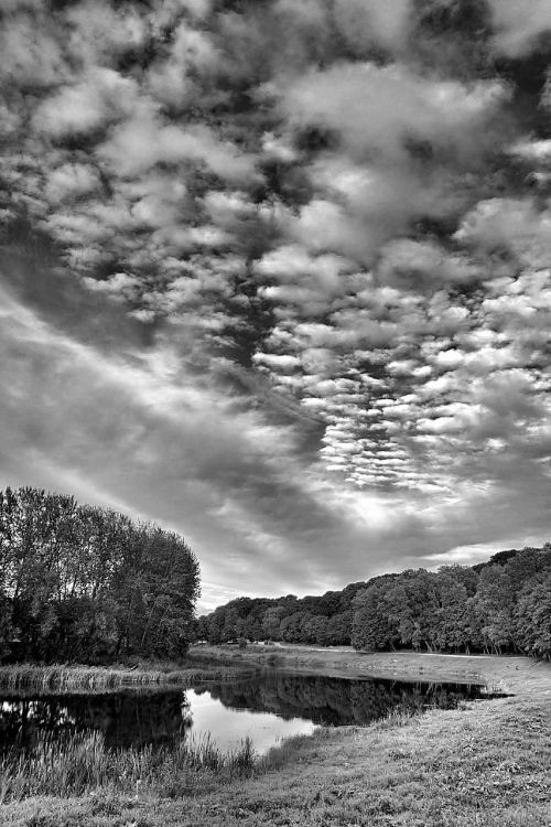 river sky landscape