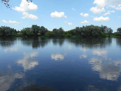 river sky nature