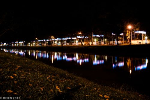 river night colorful