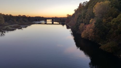 river sunset fall