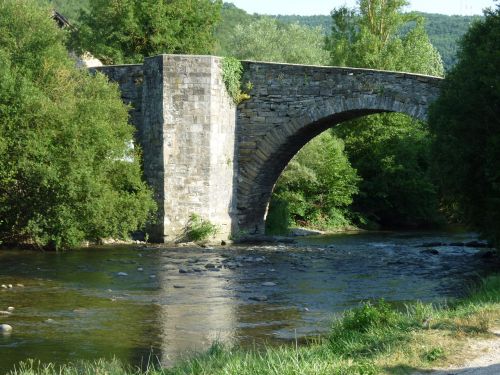 river landscape bridge