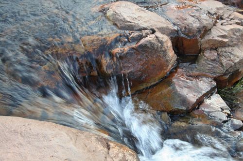 river rocks motion