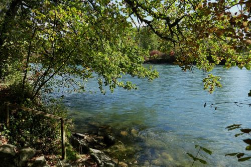 river bank autumn