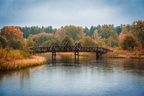 river bridge landscape