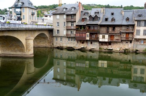 river reflection architecture