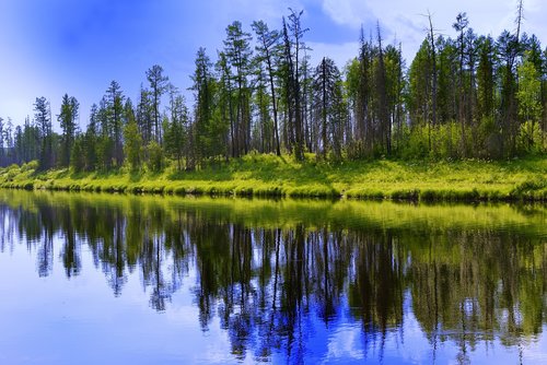 river  peleduy  yakutia