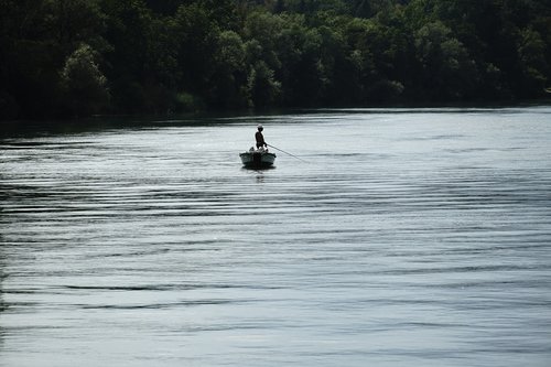 river  boat  fishing
