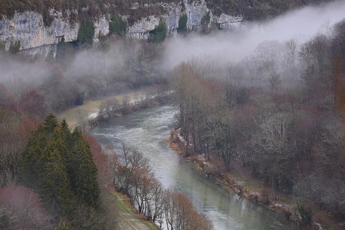river  winter  landscape