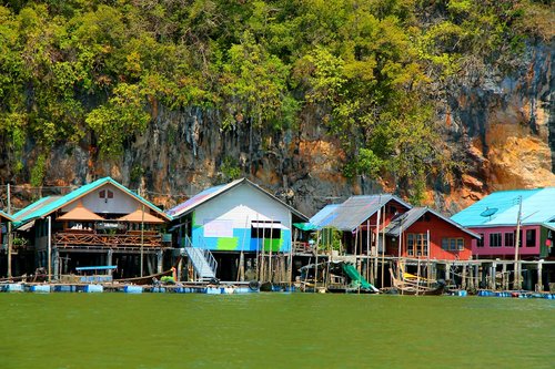 river  water  houses