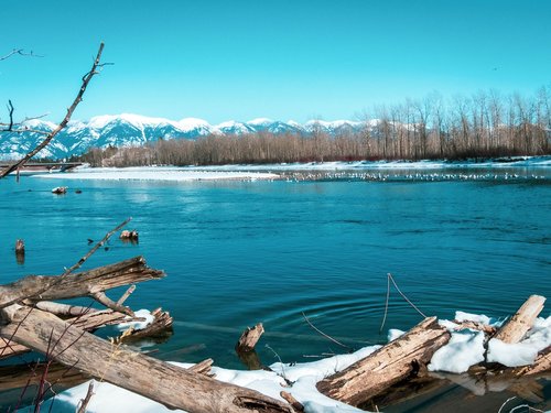 river  mountain  landscape