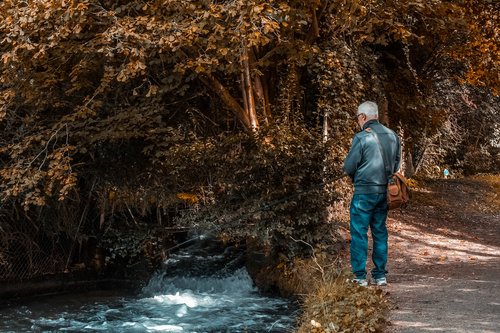 river  fisherman  nature