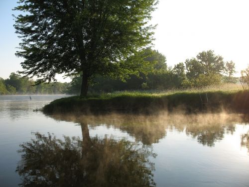 river reflection water