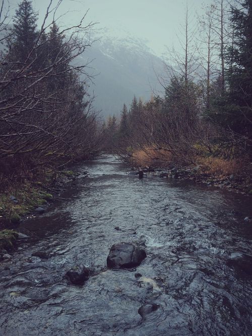 river mountains nature