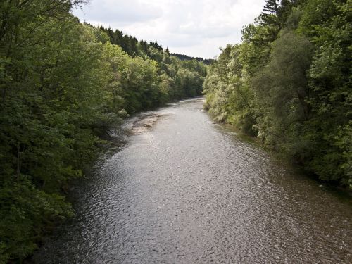 river nature landscape