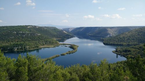 river krka national park croatia