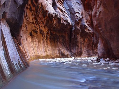 riverbed gorge canyon