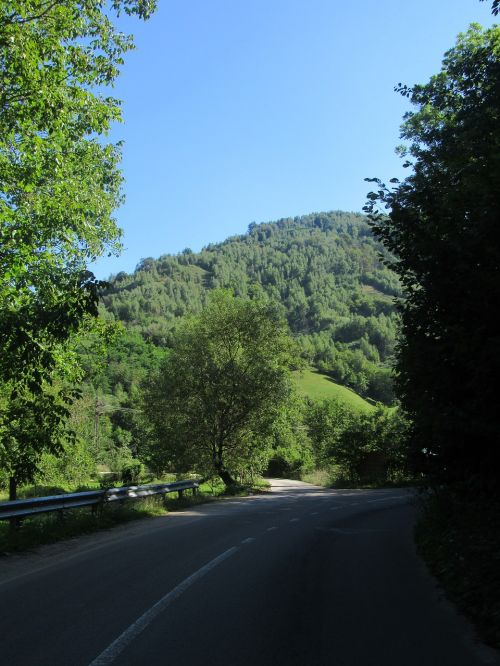road the apuseni mountains transylvania