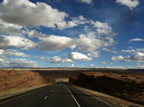 road highway sky