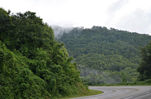 road mountain nature