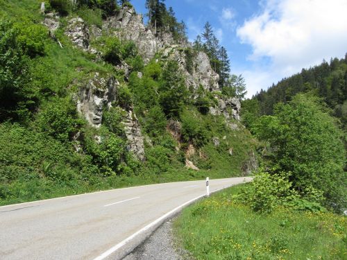 road nature mountains