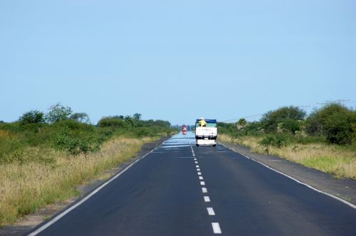 road truck landscape