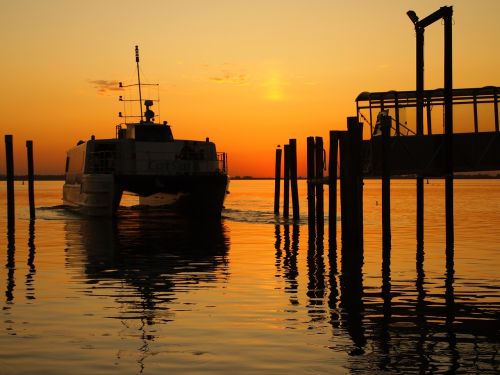 road sunset pier