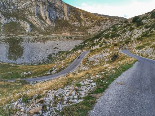 road mountain motorcycle