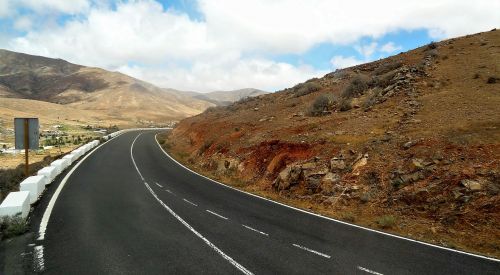 road fuerteventura canary islands