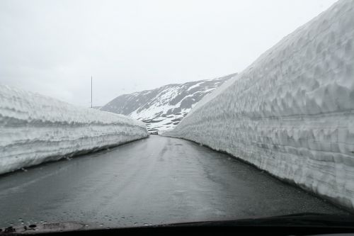 road snow mountain