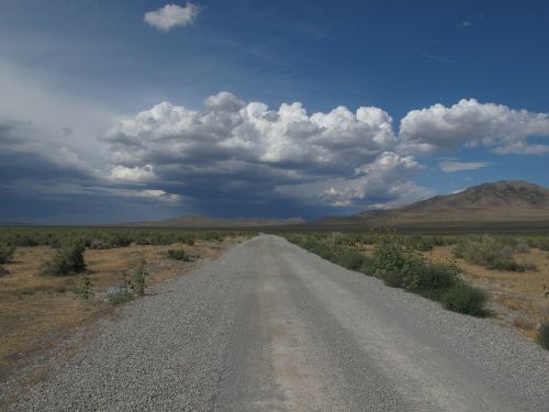 road highway clouds