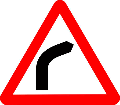 road curve signs