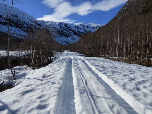 road snow mountain