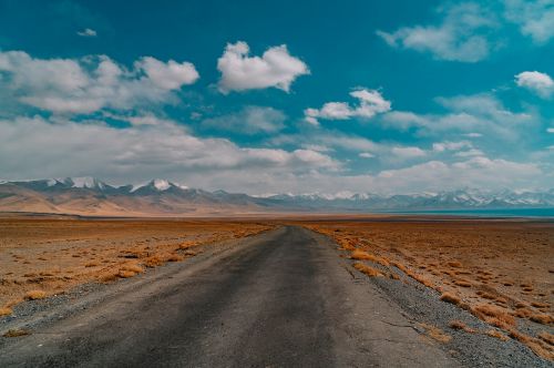 road landscape sky