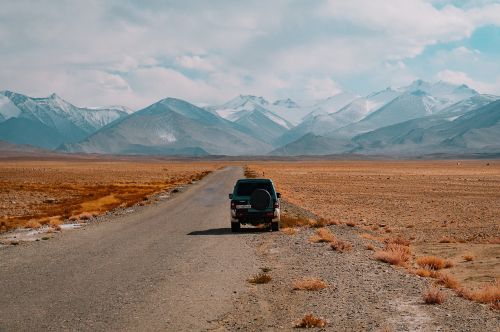 road truck landscape