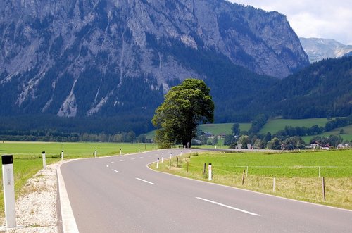 road  mountains  landscape