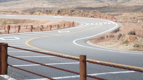 road winding japan