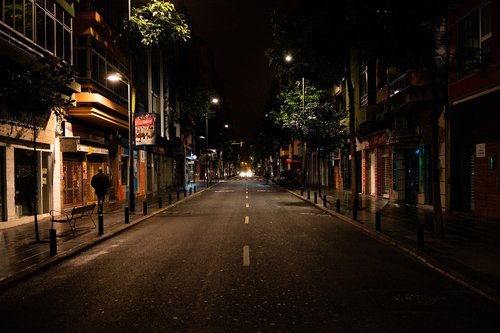 road  night  city