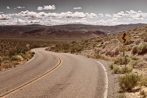 road  desert  landscape