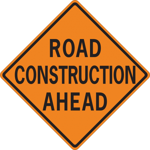 road construction ahead