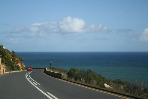 road coast ocean