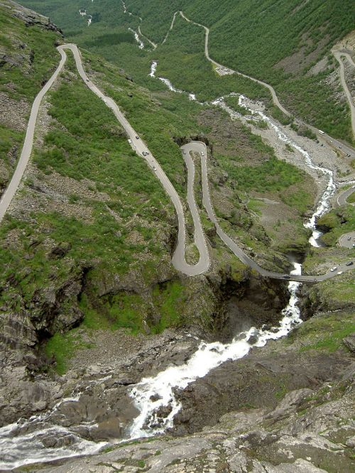 road winding steep